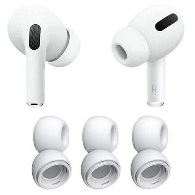 Øreputer 6-pak (S) til Apple AirPods Pro 2 - Hvit