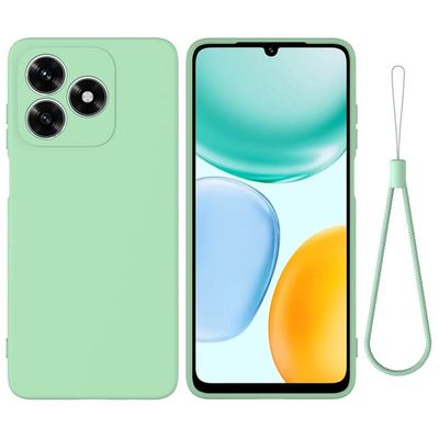 Matt flytende silikondeksel for Honor X5c Plus 4G / Honor X5c - Grønn