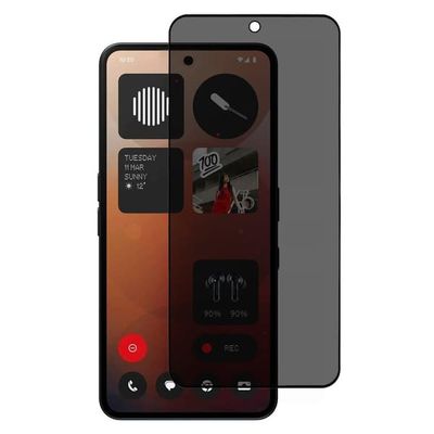 Nothing Phone (3a) Pro / (3a) Anti-Peep Full Dekseling Screen Protector Silk Printing Tempered Glass Film
