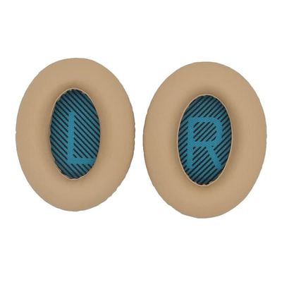 1 par BOSE AE2 / QC15 / QC25 / QC35 ørepuder i læder - Beige / Blå