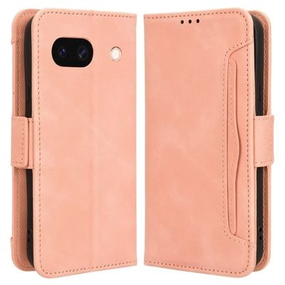 Lommebok-etui i moderne skinn-design Google Pixel 8A - Rosa