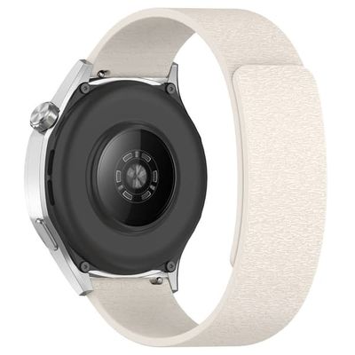 Urrem Huawei Watch GT 4 41mm Cloud Wood Grain Universal 18mm Silicone Magnetisk Strap - Stjernelys