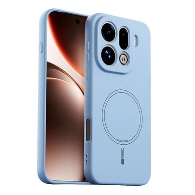 ABEEL Oppo Find X9 Pro 5G magnetisk deksel Skin Touch flytende silikon bakdeksel - Himmelblå