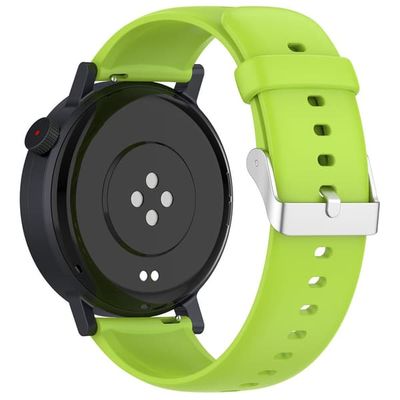 Smartwatch-rem Nothing CMF Watch 3 Pro / Watch Pro 2 / Watch Pro Silikonarmbånd med sølvspenne - Lime