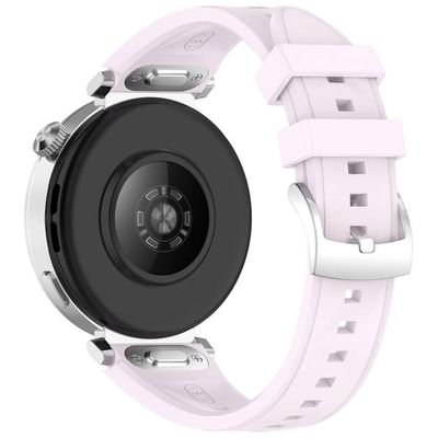 Teksturert klokkerem Huawei Watch GT 6 41 mm / 5 Pro 42 mm / 5 41 mm / 4 41 mm Silikonrem med hurtigutløser og stålspenne - Lilla