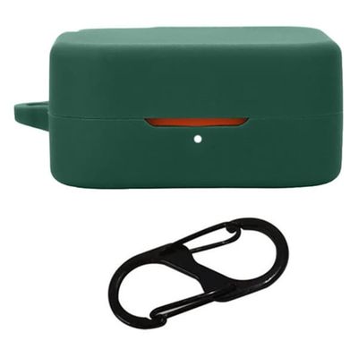 Nothing CMF Buds Pro 2-etui for Bluetooth-øretelefoner Silikondeksel med anti-tapt spenne - Svartgrønn