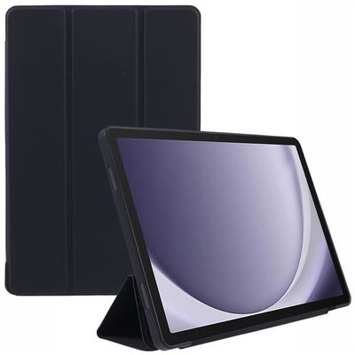 Samsung Galaxy Tab A11+ etui Honeycomb fleksibelt tablet cover med trefoldet stativ - Sort