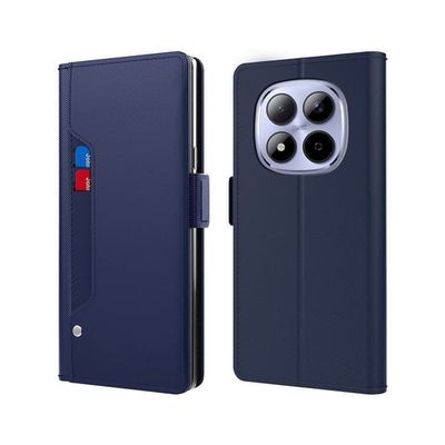 Xiaomi Redmi Note 15 Pro Plus etui med makeup-spejl i smart design - Blå