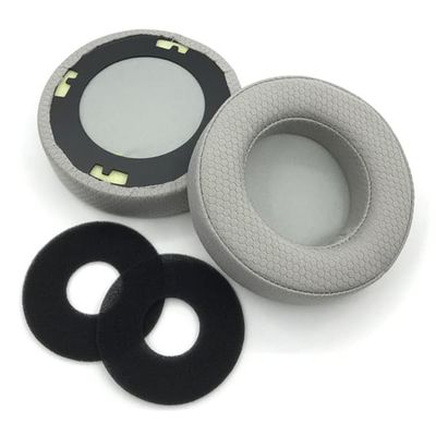 1 par AKG Q701 / K601 / K701 / K612 Pro / K712 Pro hodetelefonøreputer Mesh Cloth + øreputer av minnskum - Grå