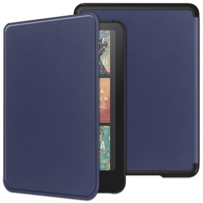Amazon Kindle Paperwhite (2024) Case Bump Resistant and PU E-Reader Cover Support Auto Wake / Sleep - Blue