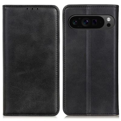 Skinn-etui i lommebok-stil for Google Pixel 9 Pro XL - Svart
