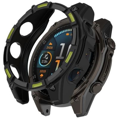 Garmin Tactix 8 51 mm AMOLED-versjon Myk, fleksibel klokkehus Hule, støtsikre støtfangere - Svart + Grønn