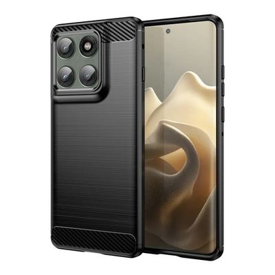 Carbon Flex Motorola Edge 60 Pro / Motorola Edge (2025) deksel - Svart