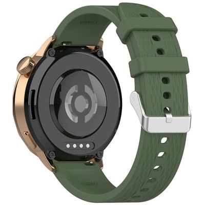 Oppo Watch X2 Mini urrem 18 mm silikonerem med rombemønster - Mørkegrøn