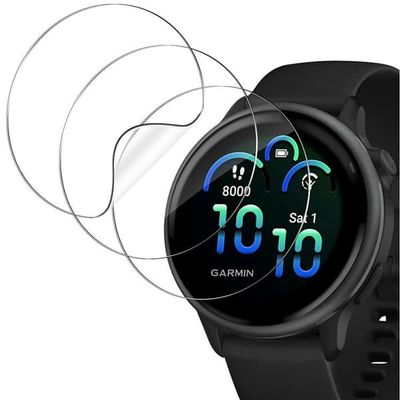 3-delars Garmin Vivoactive 6 klockskärmskydd Anti Scratch HD Clear Hydrogel Film