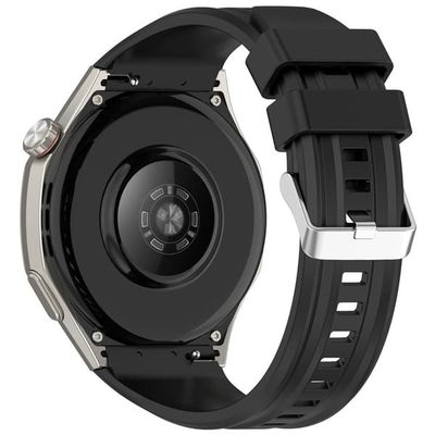 Huawei Watch GT 6 Pro 46 mm armbånd - mykt silikonarmbånd med fjærstenger for hurtigutløsning - Svart