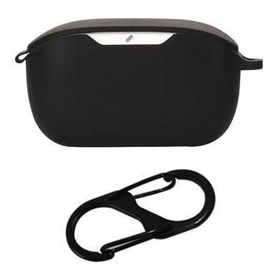 JBL Wave Buds 2 Silicone Case with Anti Lost Buckle Bluetooth Earphones Protective Cover - Black