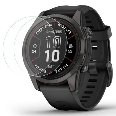 2-pakning Garmin Fenix 7S Pro skjermbeskytter for Fenix 7S Pro-klokke Herdet glassfilm 2,5D Arc Edge