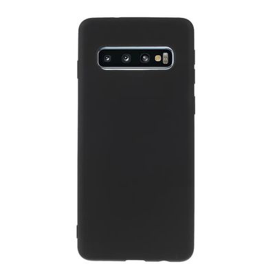 Dubbelsidigt matt flexibelt fodral till Samsung Galaxy S10 - Svart