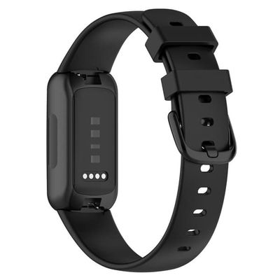 Fitbit Inspire 3 Silikone urremme Blød udskiftningsrem, str: S - Sort
