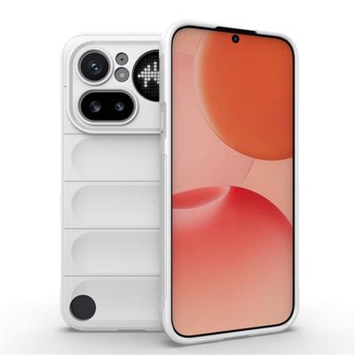 Deksel med mykt grep for Nothing Phone (4a) Pro - Hvit