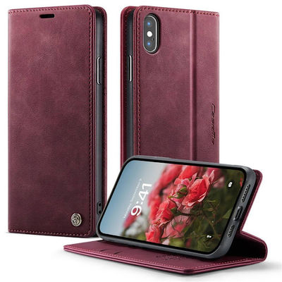 CaseMe vintage iPhone Xs / iPhone X fodral - Röd