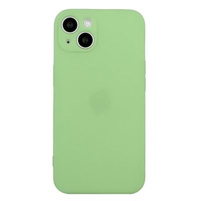 iPhone 15 Plus telefonetui med lige kant Blødt, fleksibelt, præcist udskåret stødsikkert beskyttelsescover - Matcha-Grøn