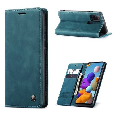 CaseMe Samsung Galaxy A21s Vintage Etui - Grønn