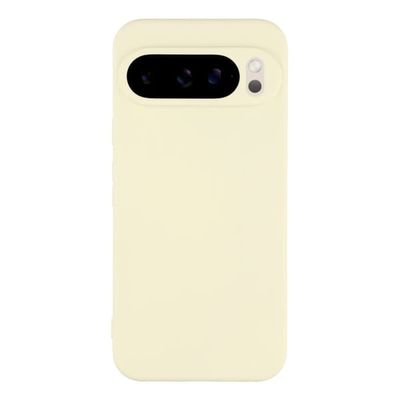 Mikrofiberfôret deksel i mykt gummi for Google Pixel 10 Pro / Google Pixel 10 - Hvit