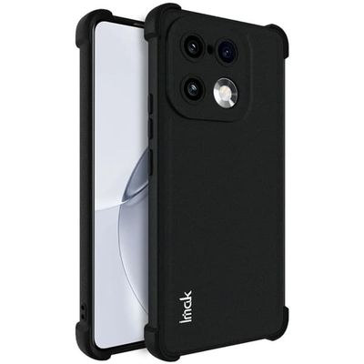 IMAK Realme 16 Pro+ 5G-etui Fleksibelt mobildeksel med airbag og støtsikker beskyttelse - Matt Svart
