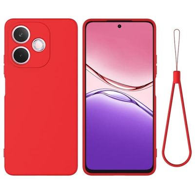 Matt flytende silikondeksel for Oppo A5 Pro 5G - Rød