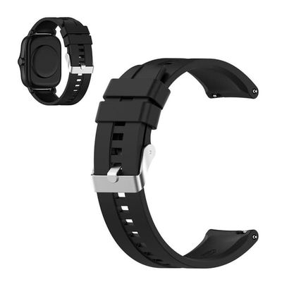20 mm silikoneurrem til Amazfit GTS-enheder - Sort