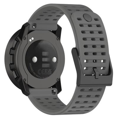 22 mm silikonrem til Suunto-klokke - Grå