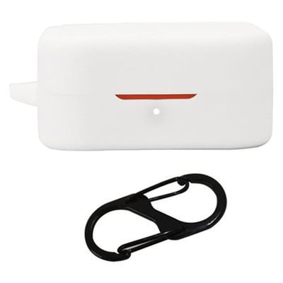 Nothing CMF Buds Pro 2-etui for Bluetooth-øretelefoner Silikondeksel med anti-tapt spenne - Hvit