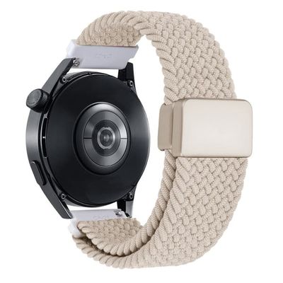 20 mm universal armbånd med magnetisk spænde i flettet nylon til smartwatch - Stjernelys