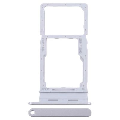 Samsung Galaxy A16 5G A166 OEM Dual SIM Card and SD Card Tray Holder Replacement Part (Without Logo) - Silver