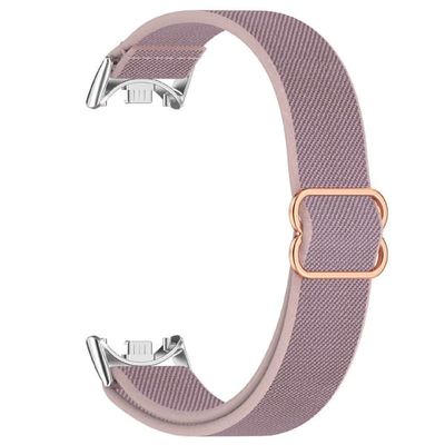 Urrem Xiaomi Smart Band 10 / 9 / 8 Elastisk vævet nylon håndledsrem - Lyselilla