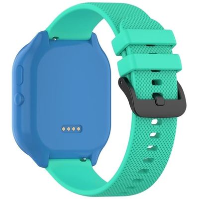 20 mm armbånd SyncUP Kids Watch 2 / Verizon Gizmo Watch 3e Barn Teksturert silikonrem - Grønn