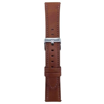 Huawei Watch GT 5 46 mm urrem 22 mm Crazy Horse-læderrem med struktur - Gul Brun