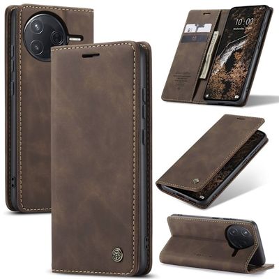 CaseMe Xiaomi Poco F7 Ultra 5G / Xiaomi Poco F7 Pro 5G glatt etui - Kaffe