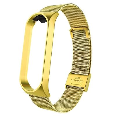 Xiaomi Mi Smart Band 4 / 3 urrem i rustfrit stål - Guld