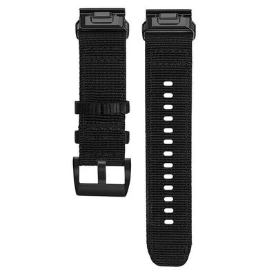 22 mm armbånd til Garmin Fenix 7 Pro / Fenix 8 47 mm / Tactix 8 47 mm Justerbart nylonarmbånd - Svart