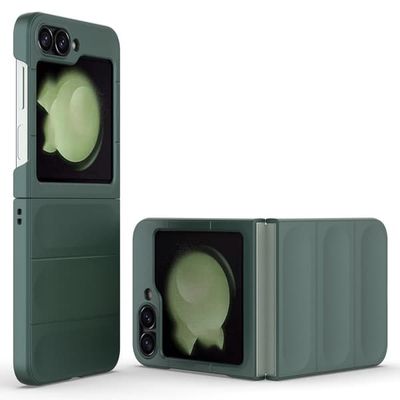 Blødt grebsformet Samsung Galaxy Z Flip6 cover - Grøn