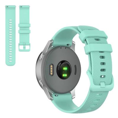 Garmin Venu 2S / Vivoactive 4S / Vivomove 3S ensfarvet urrem - Cyan