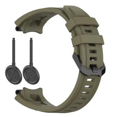 Huami Amazfit T-Rex 2 erstatningsrem Justerbar silikonrem til klokke - Grønn