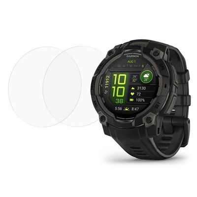 2-pak Garmin Instinct 3 50mm Watch skærmbeskytter Klar fleksibel film