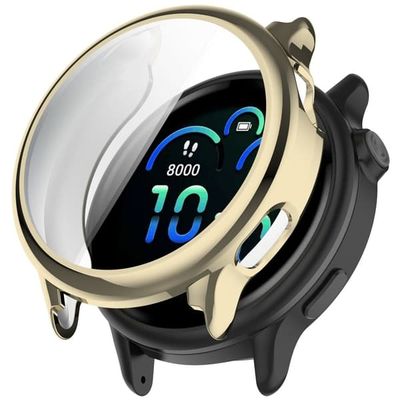 Garmin Vivoactive 6 urkasse Fuld beskyttelse Ridsefast fleksibelt cover - Guld