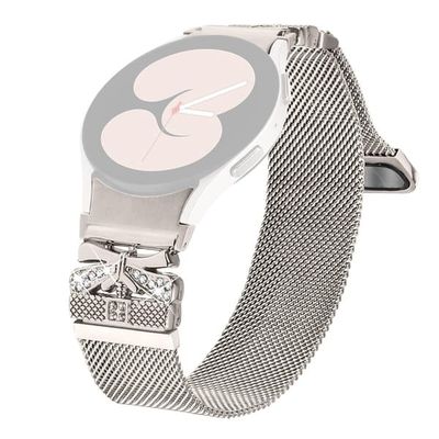 Farvet metalrem med hurtigudløser til Samsung Galaxy Watch7 44 mm / 40 mm Milanese urrem - Stjernelys