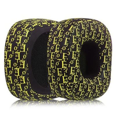 Marshall Major III Replacement Ear Pads Protein Leather Headphones Ear Cushions - Black / Yellow