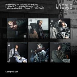 P1Harmony - Unique (Compact Ver.) (Tilfeldig Ver.) + Fotokort (CD)